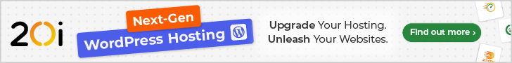 High-performance WordPress Hosting from 20i. Integrated staging, cloning, backups, CDN and WP Manager — no bloaty plugins required. Upgrade your WordPress hosting. Unleash your websites.