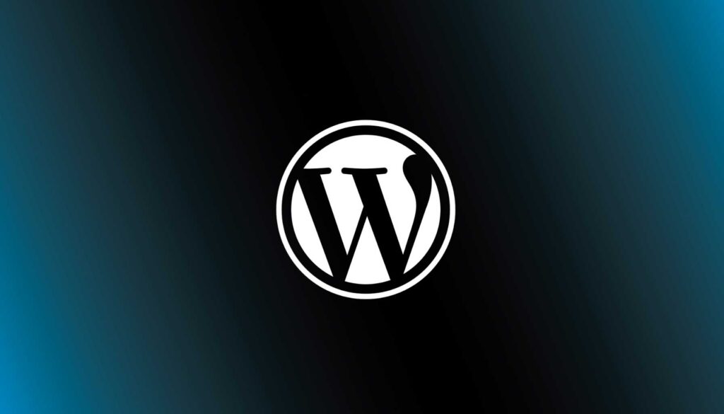 A circular logo featuring a stylized letter "W" in black, set against a gradient background that transitions from dark teal to black. The logo is enclosed within a white circle, giving it a clean and modern appearance.