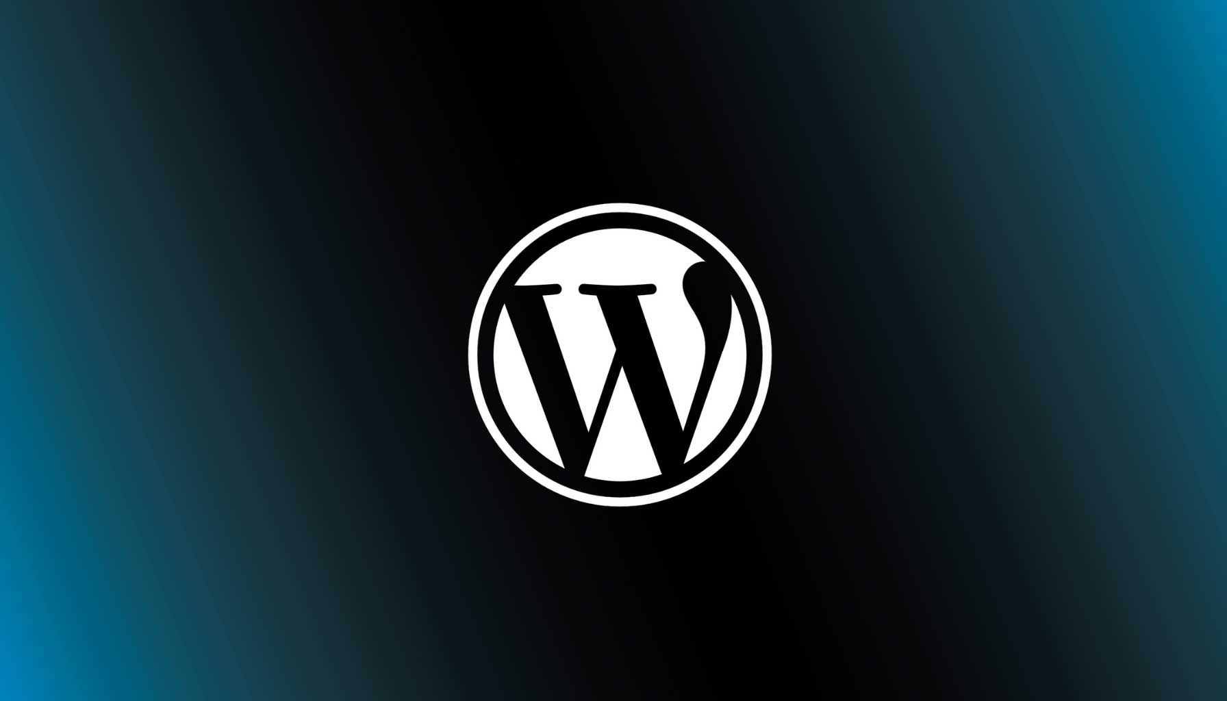 A circular logo featuring a stylized letter "W" in black, set against a gradient background that transitions from dark teal to black. The logo is enclosed within a white circle, giving it a clean and modern appearance.
